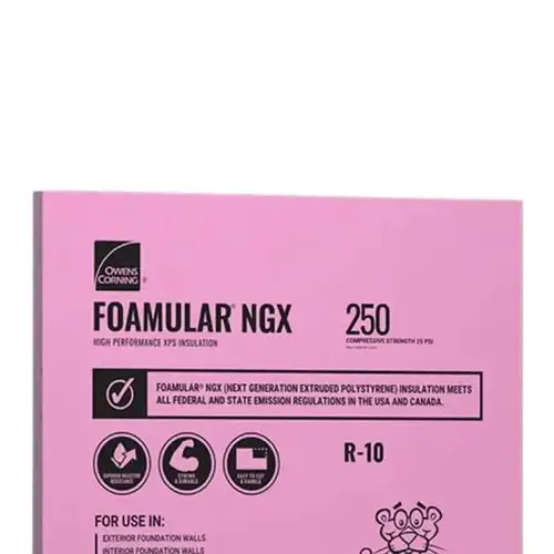 1.5" x 4 ft x 8 ft FOAMULAR NGX 250 Scored Square Edge (SSE) Extruded Polystyrene (XPS) Rigid Foam Insulation 1.5" x 4 ft x 8 ft FOAMULAR NGX 250 Scored Square Edge (SSE) Extruded Polystyrene (XPS) Rigid Foam Insulation