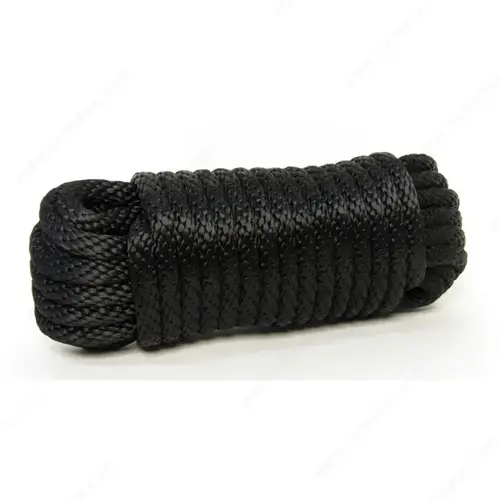 Smooth Braid Polypropylene Derby Rope Black Smooth Braid Polypropylene Derby Rope Black