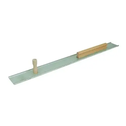 48" Double Serrated Edge Plaster Darby with Keyhole Handle 48" Double Serrated Edge Plaster Darby with Keyhole Handle