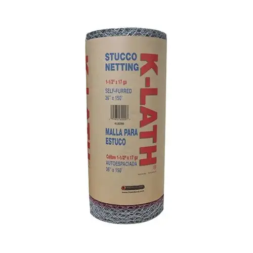 17-Gauge K-Lath Self-Furred Woven Wire Lath, Stucco Netting 17-Gauge K-Lath Self-Furred Woven Wire Lath, Stucco Netting