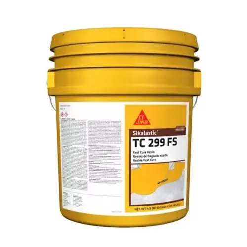 Sikalastic TC 299 FS MMA 100% Reactive Top Coat - Pigmentable - 4.5 Gallon Pail Sikalastic TC 299 FS MMA 100% Reactive Top Coat - Pigmentable - 4.5 Gallon Pail