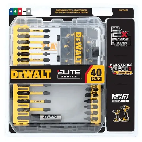 Elite Series Impact Screwdriver Bit Set (40-Piece) Elite Series Impact Screwdriver Bit Set (40-Piece)