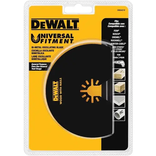 Oscillating Multi-Tool Blade, 4 inch, Wood with Nails Oscillating Multi-Tool Blade, 4 inch, Wood with Nails