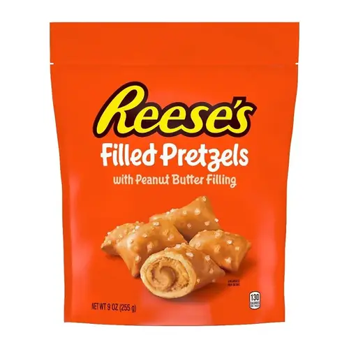 Reese's Filled Pretzel, Peanut Butter, 9 oz Bag Reese's Filled Pretzel, Peanut Butter, 9 oz Bag