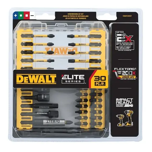 DEWALT ELITE Series Impact Driver Bit Set, 30-Piece DEWALT ELITE Series Impact Driver Bit Set, 30-Piece