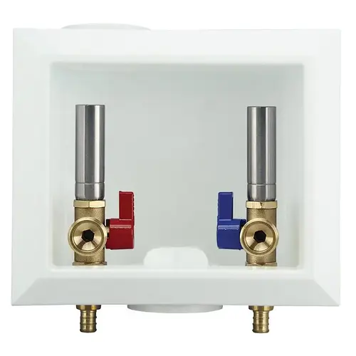 Apollo Washing Machine Outlet Box with Water Hammer Arrestors Apollo Washing Machine Outlet Box with Water Hammer Arrestors