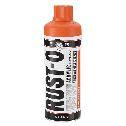 Rust-Oleum Rust-O Artist Paint, Matte, Sun Kissed, 11 oz Aerosol Can Rust-Oleum Rust-O Artist Paint, Matte, Sun Kissed, 11 oz Aerosol Can