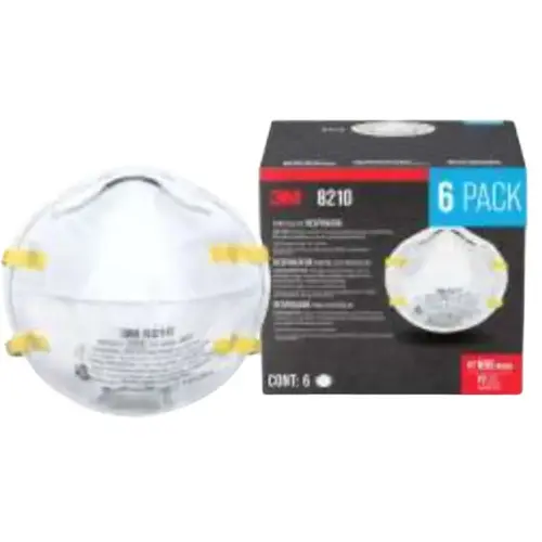 3M Respirator, One-Size Mask, N95, P95 Filter Class, 95 % Filter Efficiency, White 3M Respirator, One-Size Mask, N95, P95 Filter Class, 95 % Filter Efficiency, White