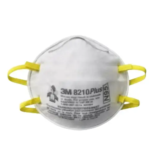 3M 8210PH3-DC Respirator, One-Size Mask, N95, P95 Filter Class, 95 % Filter Efficiency, White 3M 8210PH3-DC Respirator, One-Size Mask, N95, P95 Filter Class, 95 % Filter Efficiency, White