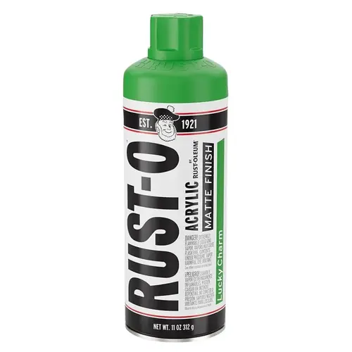 Rust-Oleum Rust-O Artist Paint, Matte, Lucky Charm, 11 oz Aerosol Can Rust-Oleum Rust-O Artist Paint, Matte, Lucky Charm, 11 oz Aerosol Can