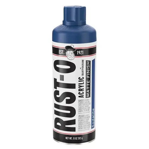 Rust-Oleum Rust-O Artist Paint, Matte, Sodalite, 11 oz Aerosol Can Rust-Oleum Rust-O Artist Paint, Matte, Sodalite, 11 oz Aerosol Can