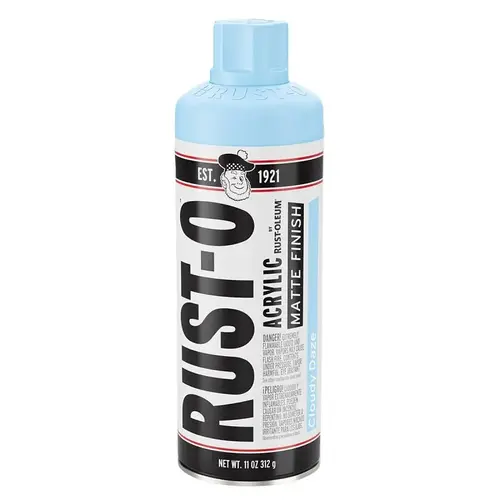 Rust-Oleum Rust-O Artist Paint, Matte, Cloudy Daze, 11 oz Aerosol Can Rust-Oleum Rust-O Artist Paint, Matte, Cloudy Daze, 11 oz Aerosol Can