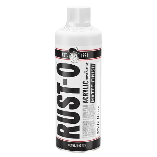 Rust-Oleum Rust-O Artist Paint, Matte, White Noise, 11 oz Aerosol Can Rust-Oleum Rust-O Artist Paint, Matte, White Noise, 11 oz Aerosol Can