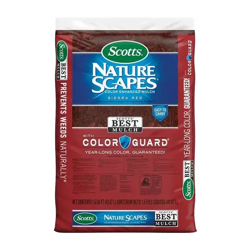 Scotts Nature Scapes Color Enhanced Mulch, Red, 1.5 cu-ft Bag Scotts Nature Scapes Color Enhanced Mulch, Red, 1.5 cu-ft Bag
