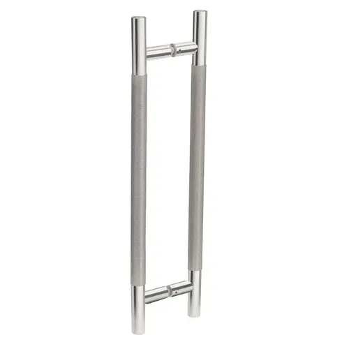 Knurled 36" Back-to-Back Ladder Handle - 24" Center-to-Center - Polished Stainless Knurled 36" Back-to-Back Ladder Handle - 24" Center-to-Center - Polished Stainless