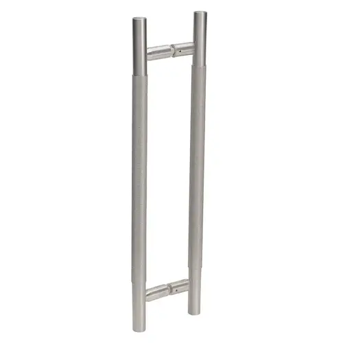 Knurled 36" Back-to-Back Ladder Handle - 24" Center-to-Center - Brushed Stainless Knurled 36" Back-to-Back Ladder Handle - 24" Center-to-Center - Brushed Stainless