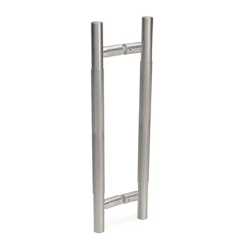 Knurled 24" Back-to-Back Ladder Handle - 12" Center-to-Center - Brushed Stainless Knurled 24" Back-to-Back Ladder Handle - 12" Center-to-Center - Brushed Stainless