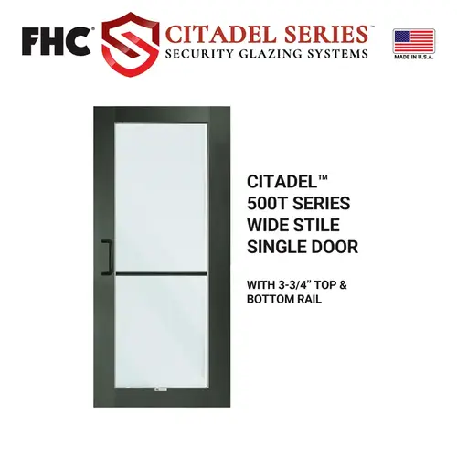 Citadel Series Custom Wide Stile Single Door - Custom Kynar Paint Citadel Series Custom Wide Stile Single Door - Custom Kynar Paint