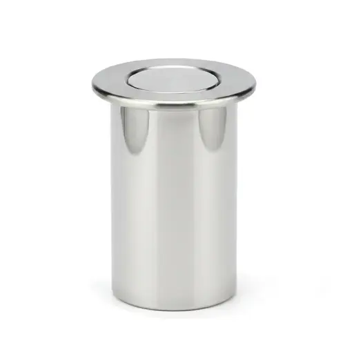 Dust Proof Floor Strike for Locking Ladder Pull - Polished Stainless Dust Proof Floor Strike for Locking Ladder Pull - Polished Stainless