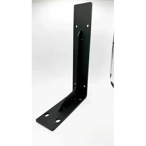 Wall Heavy-Duty 'L' Bracket Floating Shelf Supports Black Iron, Powder-Coated - 6" Wall Heavy-Duty 'L' Bracket Floating Shelf Supports Black Iron, Powder-Coated - 6"