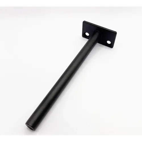 Wall Single Heavy-Duty Floating Shelf Brackets - Black Iron, Powder-Coated - 6" Wall Single Heavy-Duty Floating Shelf Brackets - Black Iron, Powder-Coated - 6"