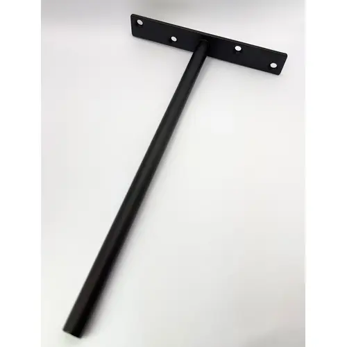 Wall Single Wide Heavy-Duty Floating Shelf Brackets - Black Iron, Powder-Coated - 10" Wall Single Wide Heavy-Duty Floating Shelf Brackets - Black Iron, Powder-Coated - 10"