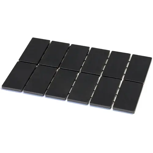 1/4" Thick Shim 2" x 4" Plastic Flat Plate Shims, Black Finish 1/4" Thick Shim 2" x 4" Plastic Flat Plate Shims, Black Finish