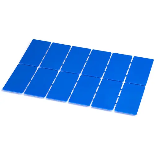 1/16" Thick Shim 2" x 4" Plastic Flat Plate Shims,Blue Finish 1/16" Thick Shim 2" x 4" Plastic Flat Plate Shims,Blue Finish