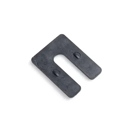 1/4" x 3" x 4" Interlocking Plastic Horseshoe Shims, Black Finish 1/4" x 3" x 4" Interlocking Plastic Horseshoe Shims, Black Finish