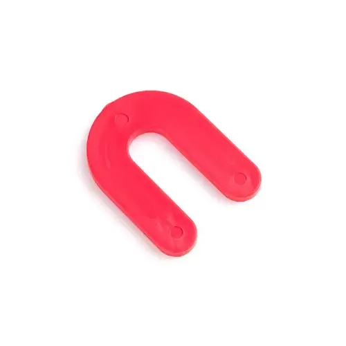1/8" x 1-1/2" x 2" Plastic Horseshoe Shims, Red Finish 1/8" x 1-1/2" x 2" Plastic Horseshoe Shims, Red Finish