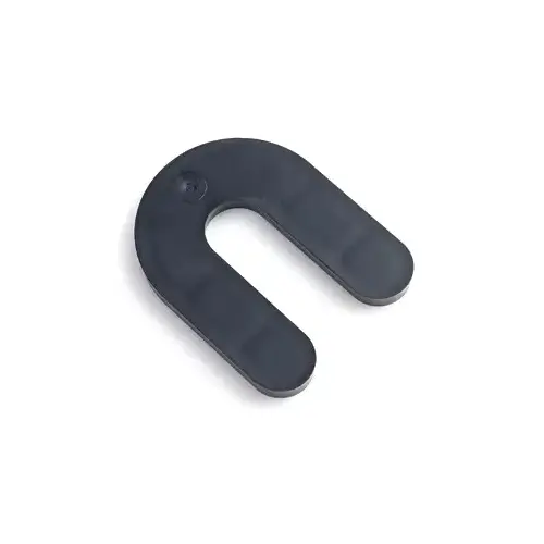1/4" x 2-5/16" x 3" Cored Plastic Horseshoe Shims, Black Finish 1/4" x 2-5/16" x 3" Cored Plastic Horseshoe Shims, Black Finish