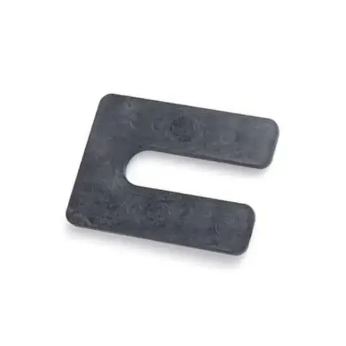 1/4" x 3" x 4" Plastic Horseshoe Shims, Black Finish 1/4" x 3" x 4" Plastic Horseshoe Shims, Black Finish