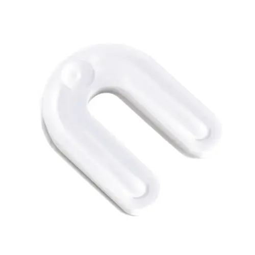3/8" x 2-5/16" x 3" Plastic Horseshoe Shims, White Finish 3/8" x 2-5/16" x 3" Plastic Horseshoe Shims, White Finish