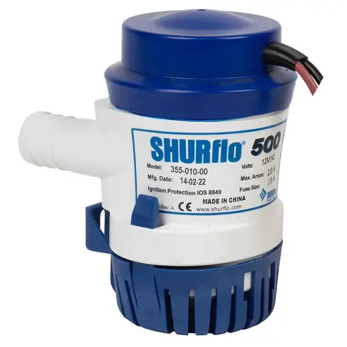 500 GPH SHURflo Electric Bilge Pump 500 GPH SHURflo Electric Bilge Pump
