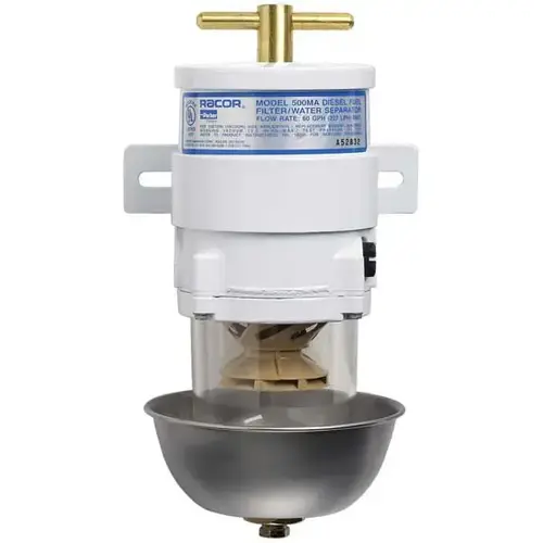 Marine 500 Turbine Series Fuel Filter/Water Separator, 2-Micron Marine 500 Turbine Series Fuel Filter/Water Separator, 2-Micron