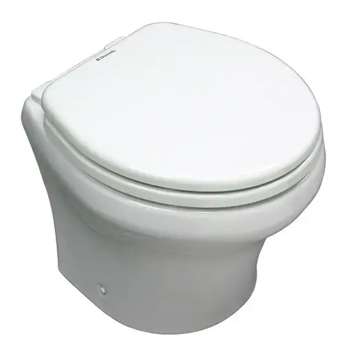Low-Profile Electric Toilet White Low-Profile Electric Toilet White