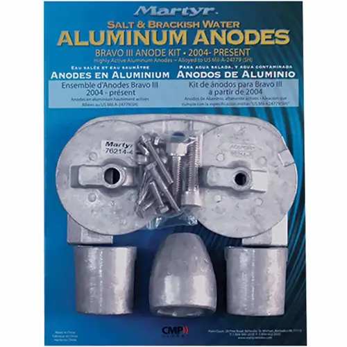 Bravo III, 2004-Present, Aluminum Anodes Bravo III, 2004-Present, Aluminum Anodes