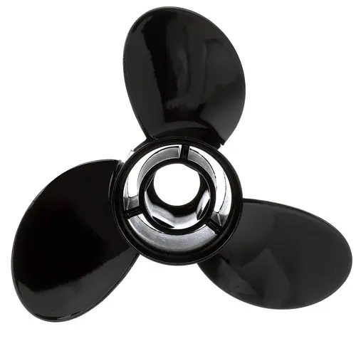 9 1/2" x 10" Quicksilver Black Diamond 3-Blade, RH, Aluminum Propeller 9 1/2" x 10" Quicksilver Black Diamond 3-Blade, RH, Aluminum Propeller