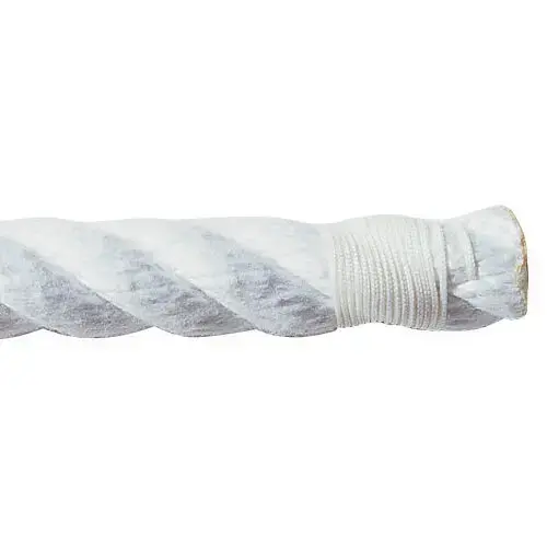 3/8" Polyester Classic Spun Three-Strand, Sold by the Foot White 3/8" Polyester Classic Spun Three-Strand, Sold by the Foot White