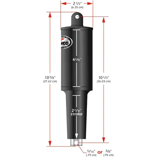 Replacement 101XDS 'Short' Actuator - 12 Volt - 5/16" Hardware Replacement 101XDS 'Short' Actuator - 12 Volt - 5/16" Hardware