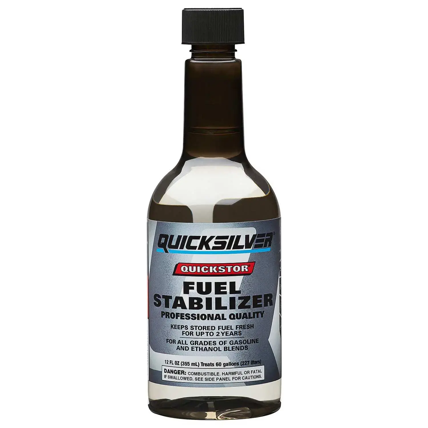 Quicksilver Quickstor Fuel Treatment and Stabilizer 12 oz. 8M0047922 Quicksilver Quickstor Fuel Treatment and Stabilizer 12 oz. 8M0047922