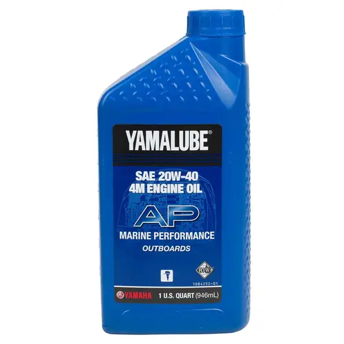 Yamalube 4M 20W-40 4 Stroke Conventional Marine Engine Oil, Quart Yamalube 4M 20W-40 4 Stroke Conventional Marine Engine Oil, Quart