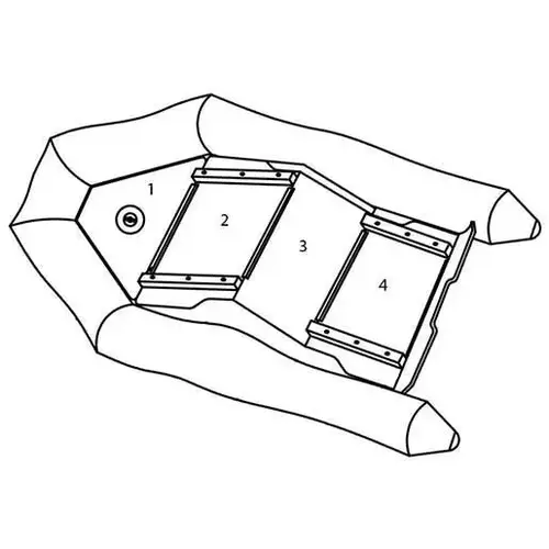 SB-310 or SB-275 Wood Floor Inflatable Boat Replacement Floorboard, #1 Bow Floorboard Piece SB-310 or SB-275 Wood Floor Inflatable Boat Replacement Floorboard, #1 Bow Floorboard Piece
