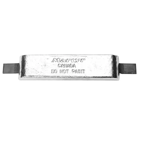 Commercial Bolt-On Aluminum Plate Anode with Aluminum Straps, CMZ03AA Commercial Bolt-On Aluminum Plate Anode with Aluminum Straps, CMZ03AA