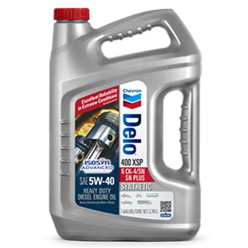 Chevron Delo 400 XSP 5W-40 Heavy Duty Full Synthetic Diesel Engine Oil, 1 Gallon Chevron Delo 400 XSP 5W-40 Heavy Duty Full Synthetic Diesel Engine Oil, 1 Gallon