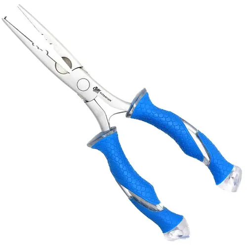 8" Titanium Bonded Stainless Steel Freshwater Needle Nose Pliers 8" Titanium Bonded Stainless Steel Freshwater Needle Nose Pliers
