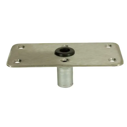 4" X 8" Standard Rectangular Base Satin Finish Silver 4" X 8" Standard Rectangular Base Satin Finish Silver