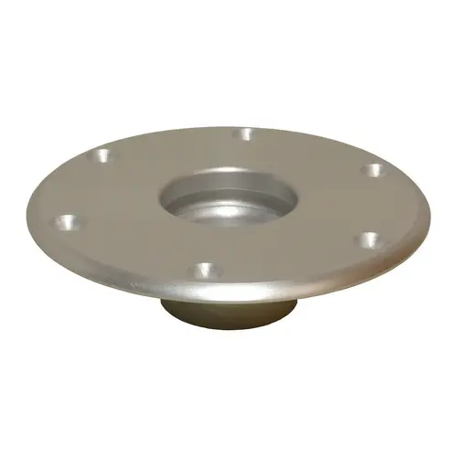 2 3/8" Locking Stowable Table Base, Anodized Finish Silver 2 3/8" Locking Stowable Table Base, Anodized Finish Silver