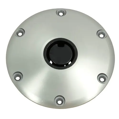 2 3/8" Round Plug-In Base Silver 2 3/8" Round Plug-In Base Silver