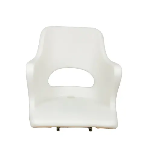 Commodore Rotational Molded Seat with Mounting Plate White Commodore Rotational Molded Seat with Mounting Plate White